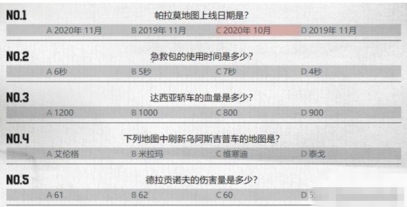 pubg重返故地答题地址  pubg重返故地答题答案